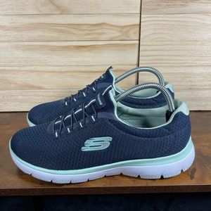 Skechers Sport Women's Summits Sneaker Casual Shoes Size 9.5 Navy…